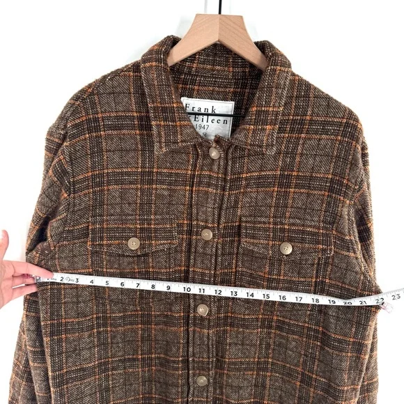 Frank & Eileen Gavin Italian Wool Blend Bouclé Shirt Jacket Shacket Size Medium